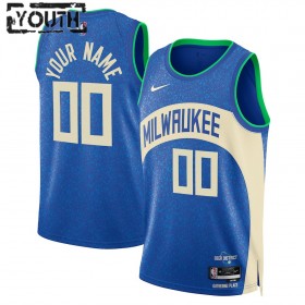 Milwaukee Bucks Trikot Benutzerdefinierte Nike 2023-24 City Edition Swingman - Kinder